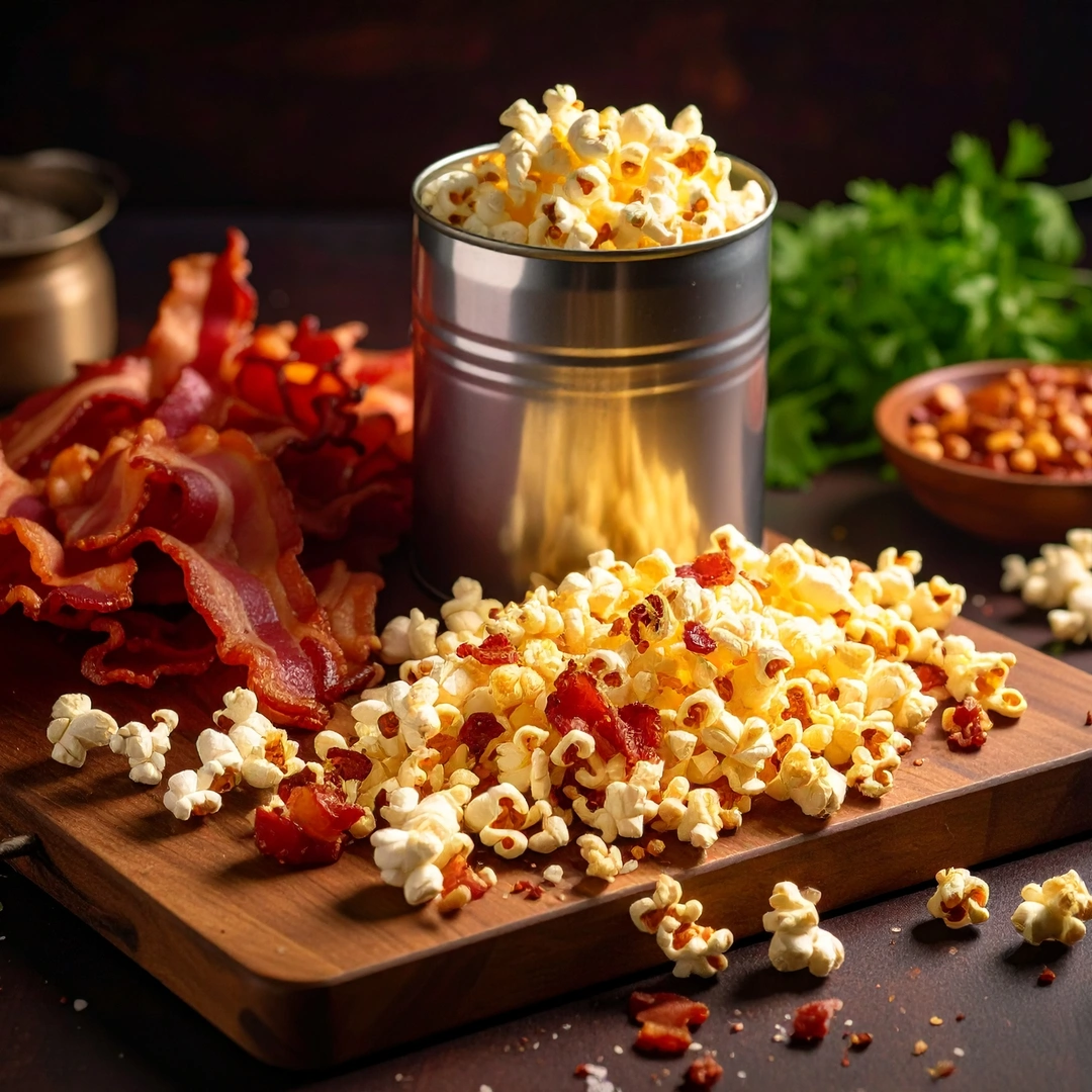 Veja como preparar pipoca de bacon