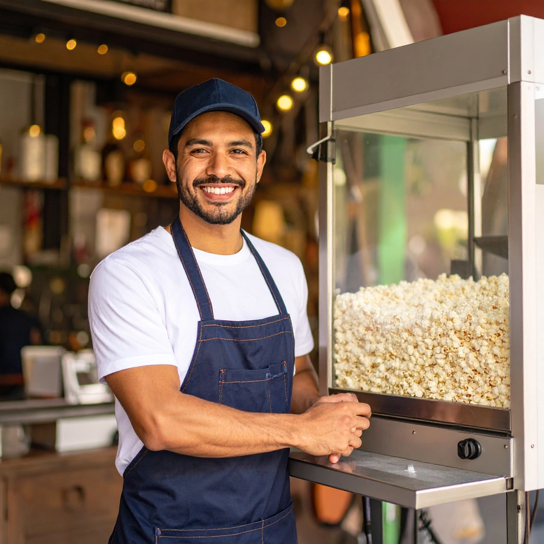 Pipoqueiro cria clube de fidelidade para apaixonados por pipoca
