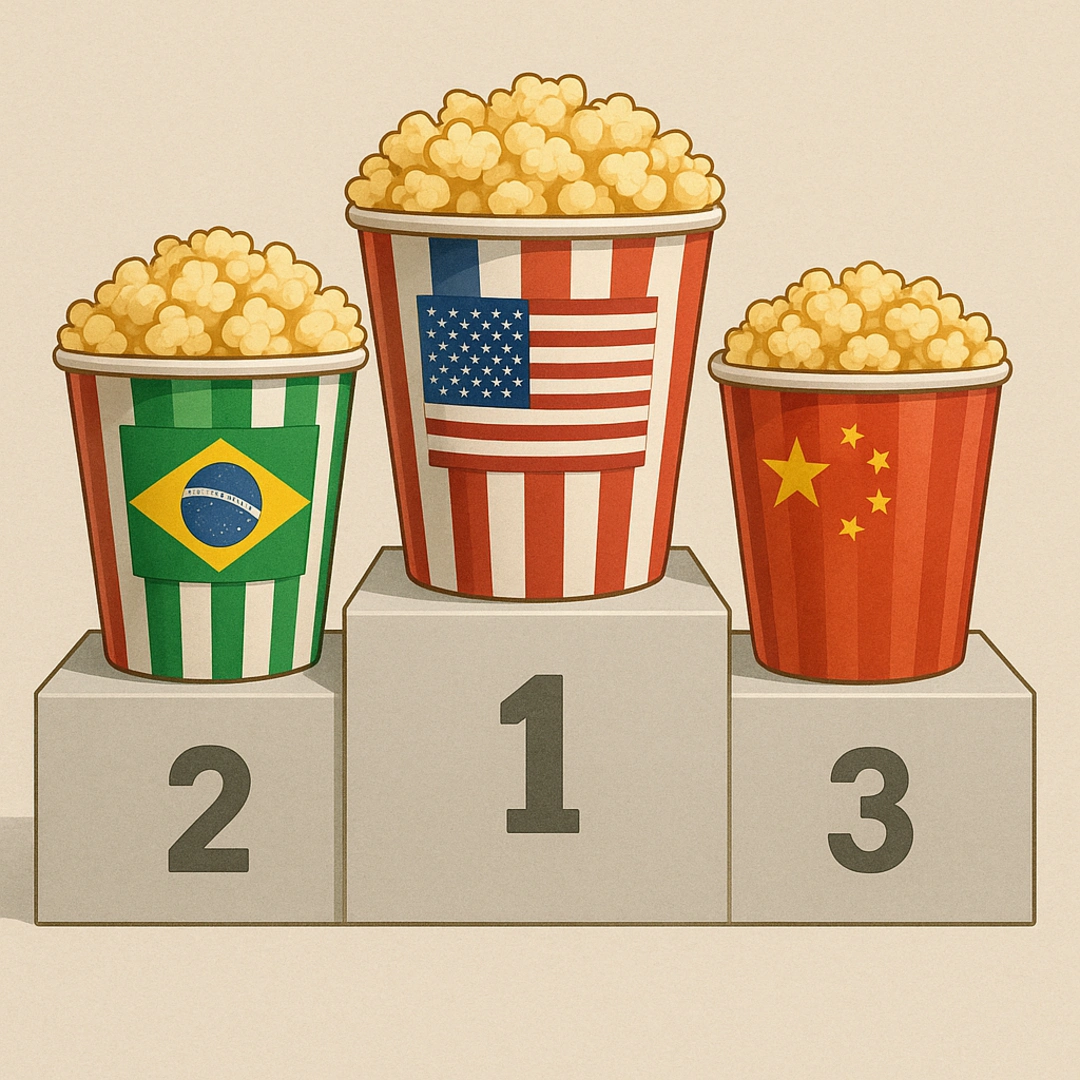 Consumo de Pipoca: onde se come mais pipoca no mundo?