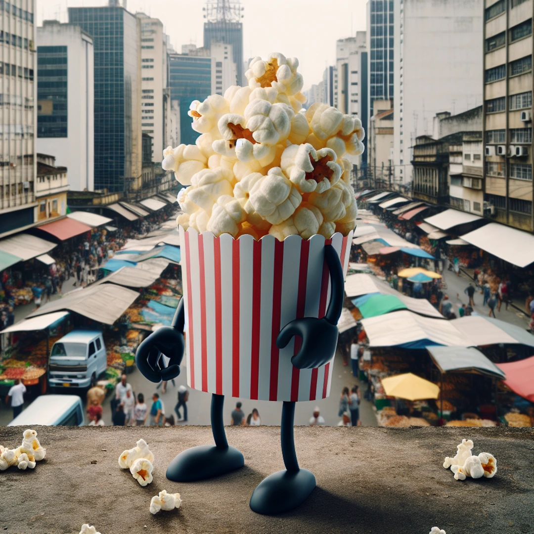 Pipoqueiros afetados pela crise se reinventam nas ruas