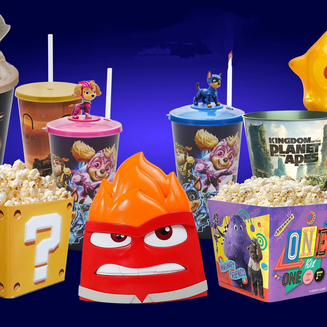 6 baldes de pipoca muito criativos