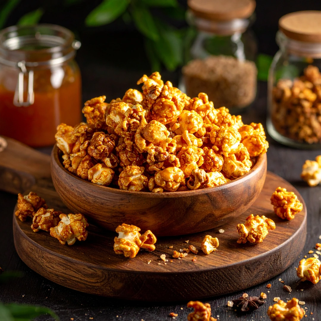 Pipoca de Caramelo e Especiarias