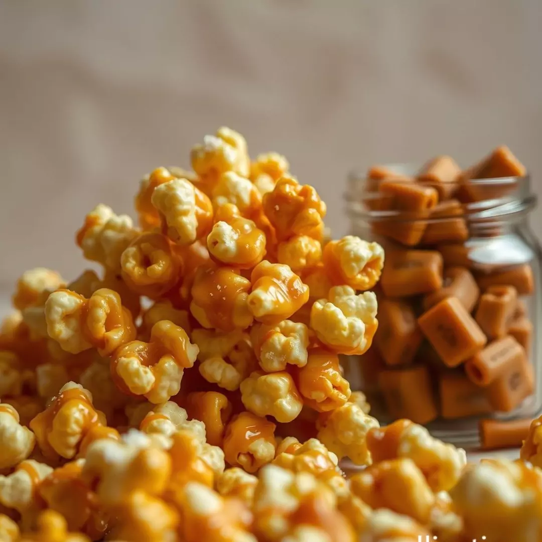 Pipoca de caramelo salgado