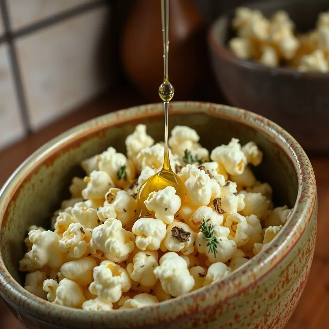 Pipoca com Orégano e Azeite