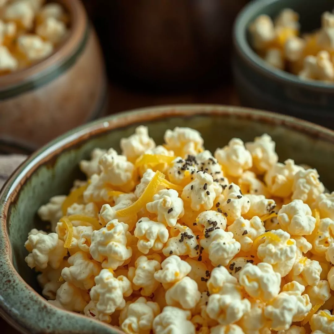 Pipoca com Limão e Pimenta do Reino